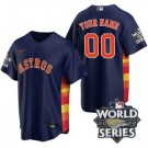 Toddler Houston Astros Customized Navy 2022 World Series Cool Base Jersey