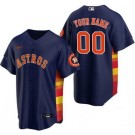 Toddler Houston Astros Customized Navy Team Logo Cool Base Jersey