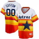 Toddler Houston Astros Customized Orange Cooperstown Cool Base Jersey