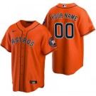Toddler Houston Astros Customized Orange Team Logo Cool Base Jersey