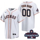 Toddler Houston Astros Customized White 2022 World Series Champions Cool Base Jersey