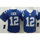 Toddler Indianapolis Colts #12 Andrew Luck Royal Blue Jersey