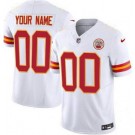 Toddler Kansas City Chiefs Customized Limited White FUSE Vapor Jersey