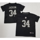 Toddler Las Vegas Raiders #34 Bo Jackson Limited Black Vapor Jersey