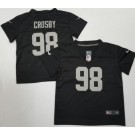 Toddler Las Vegas Raiders #98 Maxx Crosby Limited Black Vapor Jersey