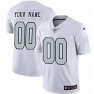 Toddler Las Vegas Raiders Customized Limited White Rush Color Jersey