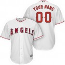 Toddler Los Angeles Angels Customized White Cool Base Jersey