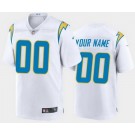 Toddler Los Angeles Chargers Customized Limited White Vapor Jersey