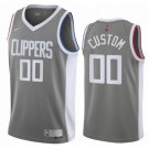 Toddler Los Angeles Clippers Customized Gray 2021 Earned Icon Swingman Jersey