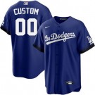 Toddler Los Angeles Dodgers Customized Blue 2021 City Connect Cool Base Jersey