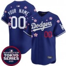 Toddler Los Angeles Dodgers Customized Blue 2025 Tokyo Series Limited Jersey