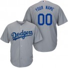 Toddler Los Angeles Dodgers Customized Gray Cool Base Jersey
