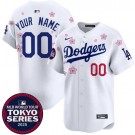 Toddler Los Angeles Dodgers Customized White 2025 Tokyo Series Limited Jersey