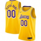 Toddler Los Angeles Lakers Customized Yellow 2022 Icon Swingman Jersey