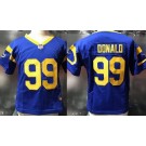Toddler Los Angeles Rams #99 Aaron Donald Game Blue Jersey