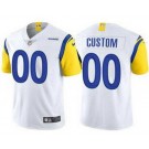 Toddler Los Angeles Rams Customized Limited White Vapor Jersey