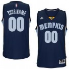 Toddler Memphis Grizzlies Customized Navy Icon Swingman Adidas Jersey