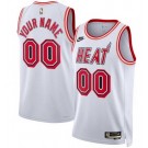 Toddler Miami Heat Customized White White Classic Icon Swingman Jersey