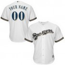 Toddler Milwaukee Brewers Customized White Cool Base Jersey