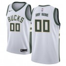 Toddler Milwaukee Bucks Customized White Icon Swingman Jersey