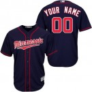 Toddler Minnesota Twins Customized Navy Blue Cool Base Jersey