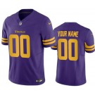 Toddler Minnesota Vikings Customized Limited Purple Throwback FUSE Vapor Jersey