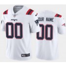 Toddler New England Patriots Customized Limited White Vapor Jersey