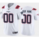 Toddler New England Patriots Customized Limited White Vapor Jersey