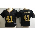 Toddler New Orleans Saints #41 Alvin Kamara Game Black Jersey