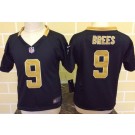 Toddler New Orleans Saints #9 Drew Brees Black Jersey