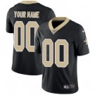 Toddler New Orleans Saints Customized Limited Black Vapor Jersey