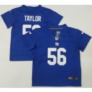 Toddler New York Giants #56 Lawrence Taylor Limited Blue Vapor Jersey