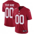 Toddler New York Giants Customized Limited Red Vapor Jersey
