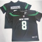 Toddler New York Jets #8 Aaron Rodgers Limited Black Vapor Jersey