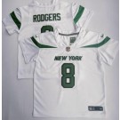 Toddler New York Jets #8 Aaron Rodgers Limited White Vapor Jersey