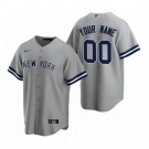 Toddler New York Yankees Customized Gray Road 2020 Cool Base Jersey