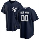 Toddler New York Yankees Customized Navy Alternate Cool Base Jersey