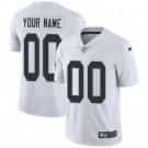 Toddler Oakland Raiders Customized Limited White Vapor Jersey