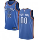 Toddler Oklahoma City Thunder Customized Blue Icon Swingman Jersey