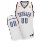 Toddler Oklahoma City Thunder Customized White Icon Swingman Adidas Jersey