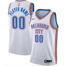 Toddler Oklahoma City Thunder Customized White Icon Swingman Jersey_1