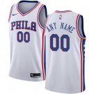 Toddler Philadelphia 76ers Customized White Icon Swingman Jersey