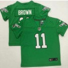 Toddler Philadelphia Eagles #11 AJ Brown Limited Green 2023 Vapor Jersey