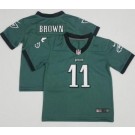 Toddler Philadelphia Eagles #11 AJ Brown Limited Green Vapor Jersey