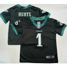 Toddler Philadelphia Eagles #1 Jalen Hurts Limited Black Vapor Jersey