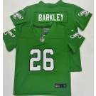 Toddler Philadelphia Eagles #26 Saquon Barkley Limited Kelly Vapor Jersey