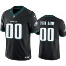 Toddler Philadelphia Eagles Customized Limited Black 2024 New Logo FUSE Vapor Jersey