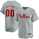 Toddler Philadelphia Phillies Customized Gray Limited Jersey