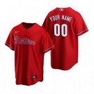 Toddler Philadelphia Phillies Customized Red Alternate 2020 Cool Base Jersey