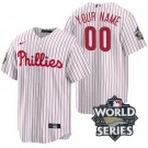 Toddler Philadelphia Phillies Customized White 2022 World Series Cool Base Jersey